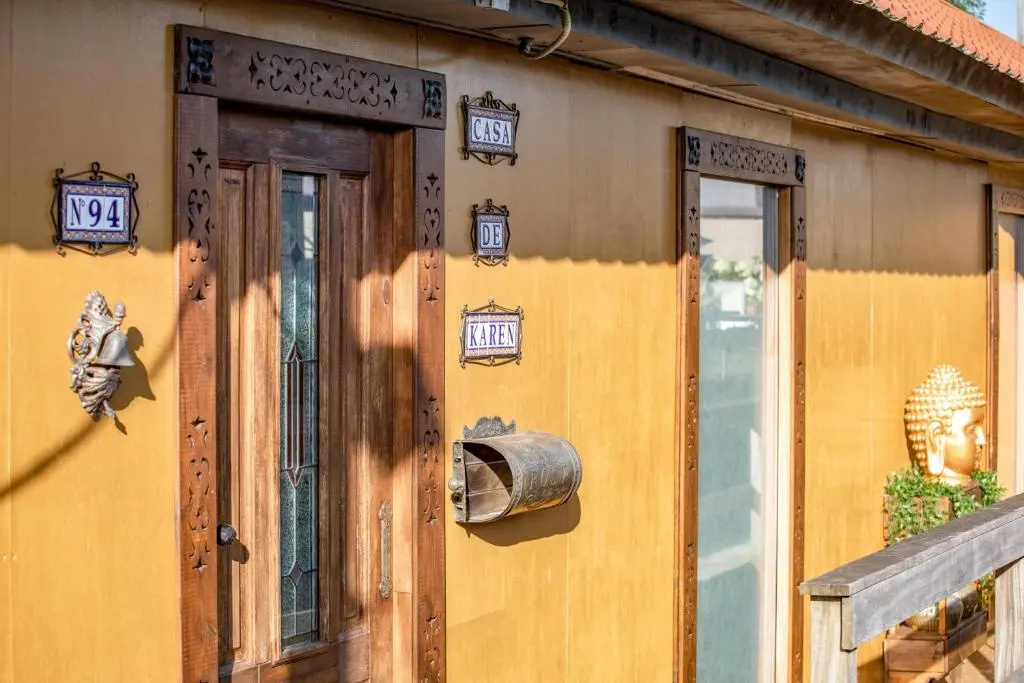 House boat studio with waterfront terrace