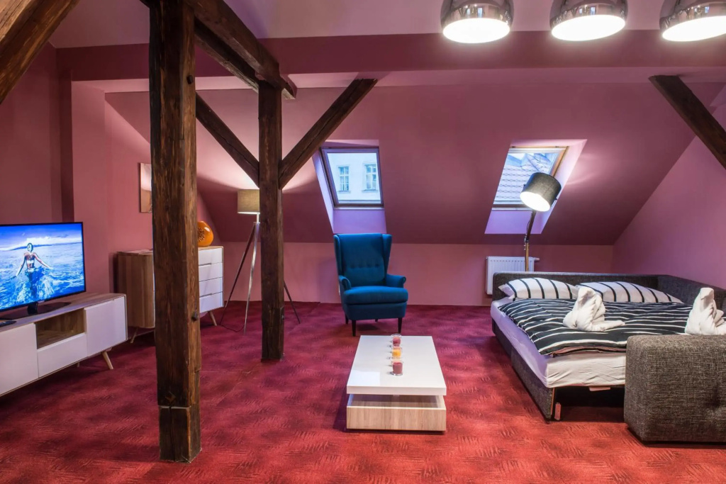 Spacious and Quiet Attic Flat in Centre